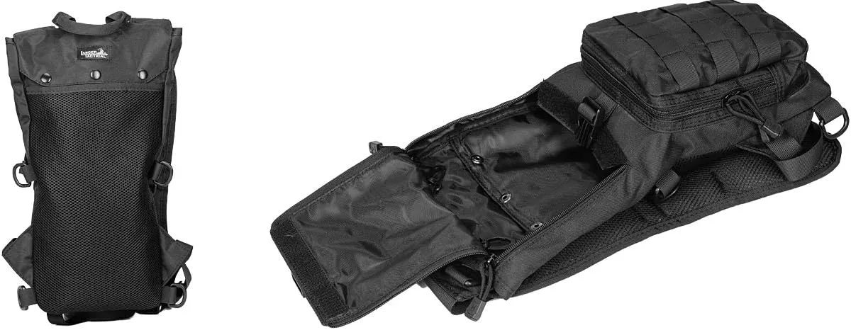 Lancer Tactical Lightweight Nylon Hydration Backpack - Ideal for EDM Music Festivals, Hiking, Running, Cycling, Airsoft, Hunting, and Climbing