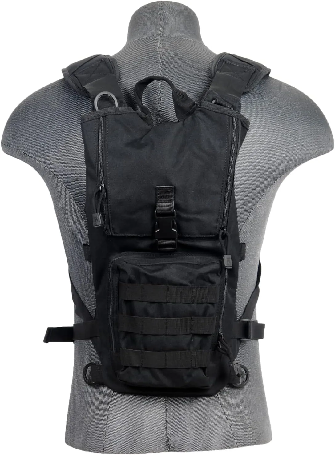 Lancer Tactical Lightweight Nylon Hydration Backpack - Ideal for EDM Music Festivals, Hiking, Running, Cycling, Airsoft, Hunting, and Climbing