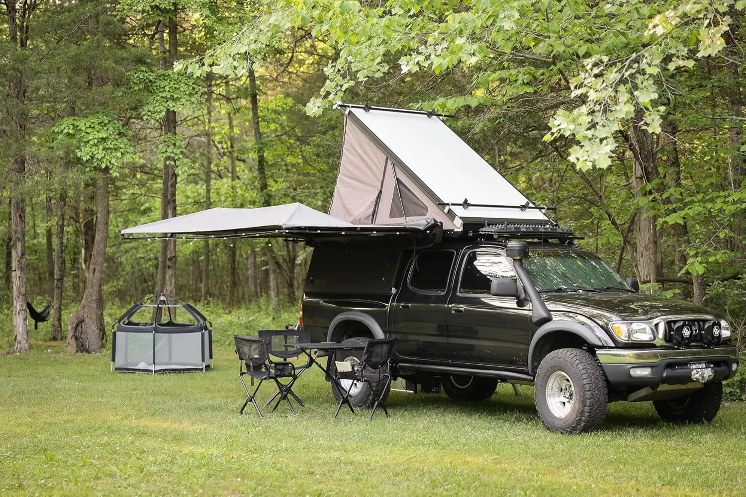 Large Steel Camping Table for Camp, Travel, Tailgating, Overlanding and Outdoor Work | Easily Holds 75 Pounds | Fits 30" Tall Tires Up to 50" Tall Tires | 33.5" x 28" x 1.5"