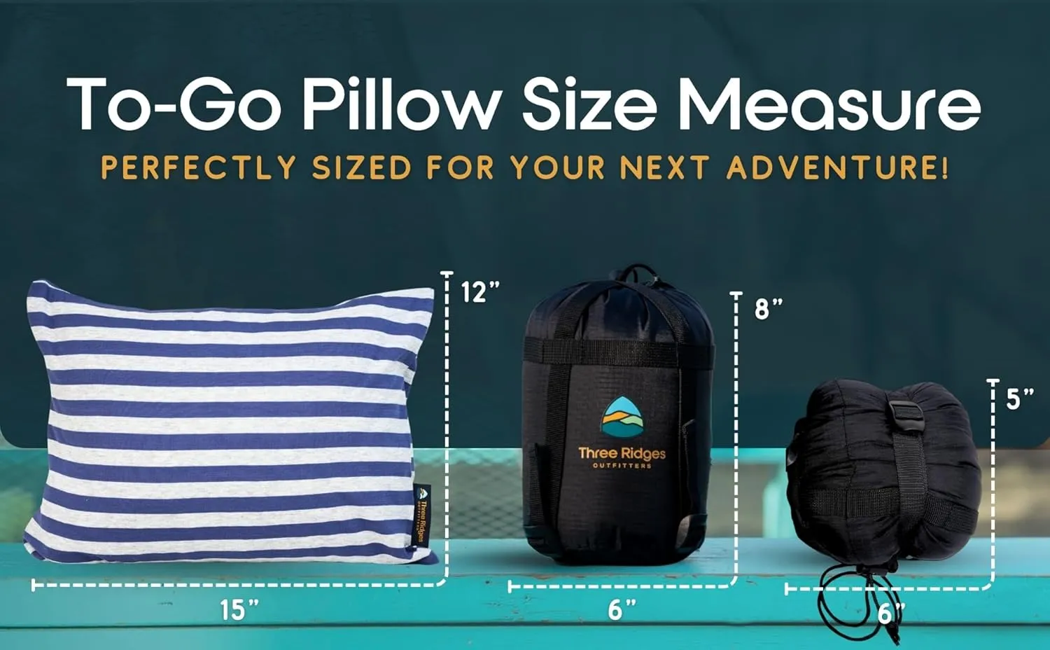 Latex Foam Adventure Pillow - Compressible, Adjustable, Camping, Roadtrip, Airplane, Travel, Camping Essential