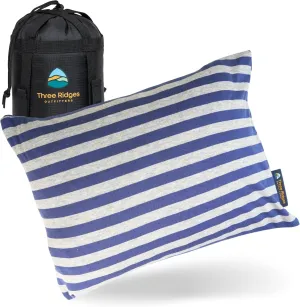 Latex Foam Adventure Pillow - Compressible, Adjustable, Camping, Roadtrip, Airplane, Travel, Camping Essential