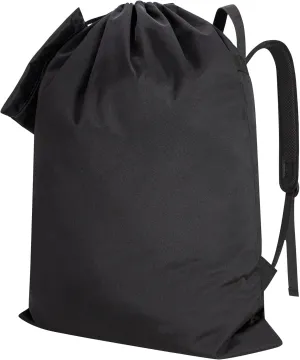 Laundry Bag Backpack, Laundry Bag With Shoulder Straps Handle Extra Large Heavy Duty Foldable Dirty Clothes Backpack For College, Travel, Laundromat, Camping 27"x 34"(Upgraded Black)