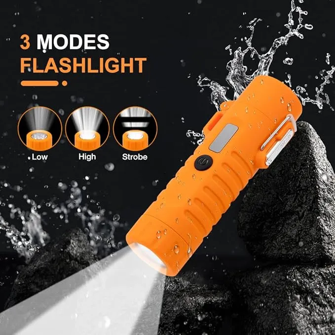 LcFun Electric Lighters Rechargeable Lighters Flexible Neck Dual Arc Electronic Lighter USB C Lighter with LED Battery Indicator and Flashlight for Candle, Camping, Hiking, Outdoor Adventure