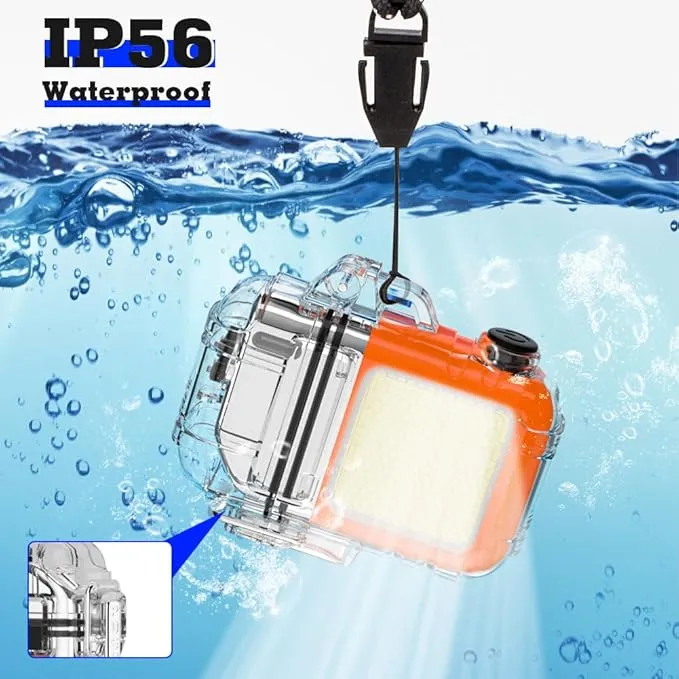 LcFun USB C Electric Lighter, Rechargeable Lighter, Windproof Plasma Lighters, Dual Arc Lighter with Battery Display & Flashlight, Waterproof Lighter for Camping, Survival, Hiking, Candle