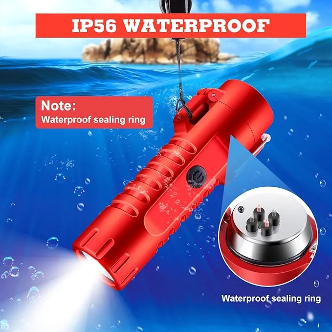 LcFun Waterproof Lighter USB Plasma Lighter Rechargeable Electric Lighter with Flashlight Flameless Lighter Windproof Arc Lighter for Outdoor Camping Hiking