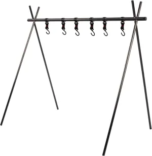 Lightweight Medium Folding Hanging Rack Travel Camping Shelf Triangle Rack Assembly Storage Picnic Rack (Medium)