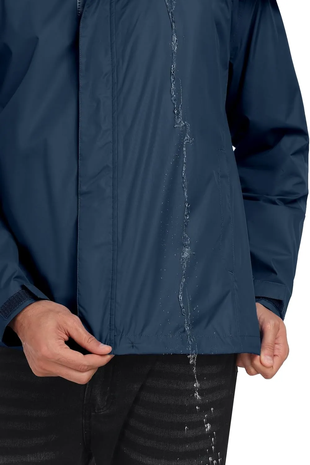 Little Donkey Andy Men's High-performance Waterproof Rain Jacket Ultra Lightweight Rain Shell for Hiking,Golf,Travel