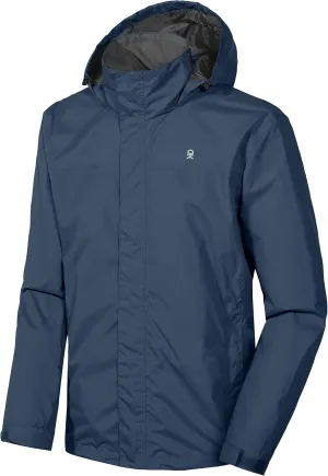 Little Donkey Andy Men's High-performance Waterproof Rain Jacket Ultra Lightweight Rain Shell for Hiking,Golf,Travel