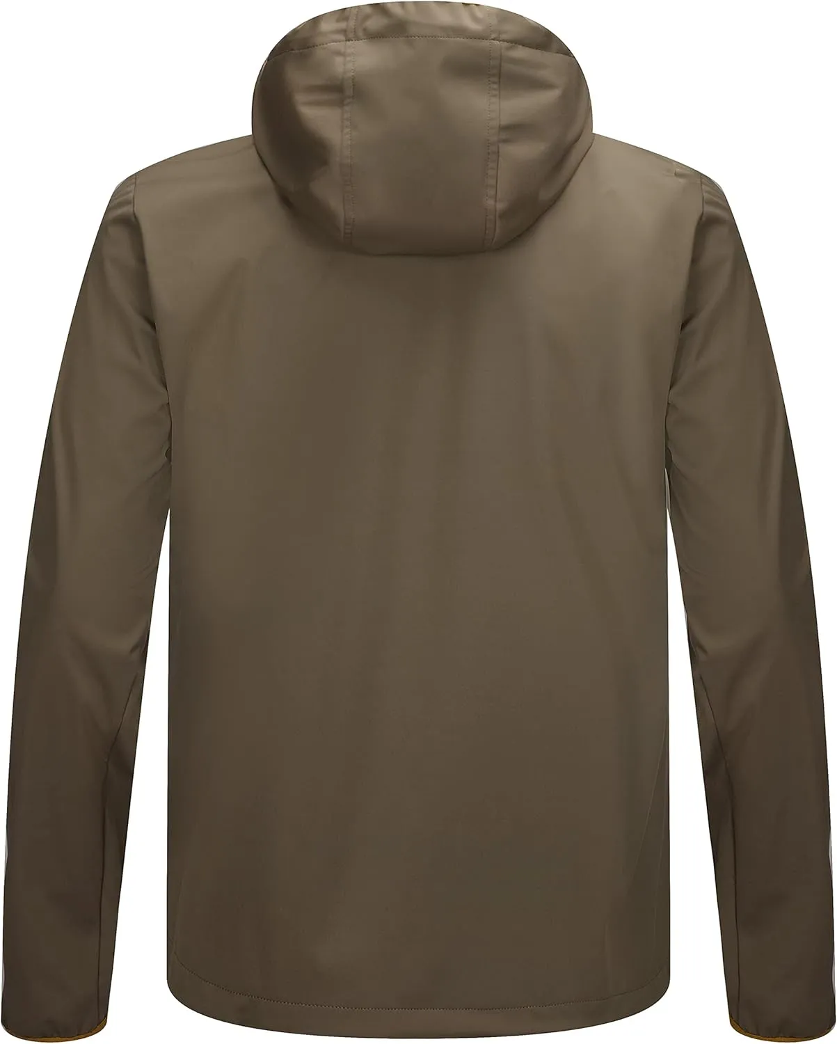 Little Donkey Andy Men's Lightweight Hooded Softshell Jacket for Running Travel Hiking, Windproof Outerwear, Water Repellent