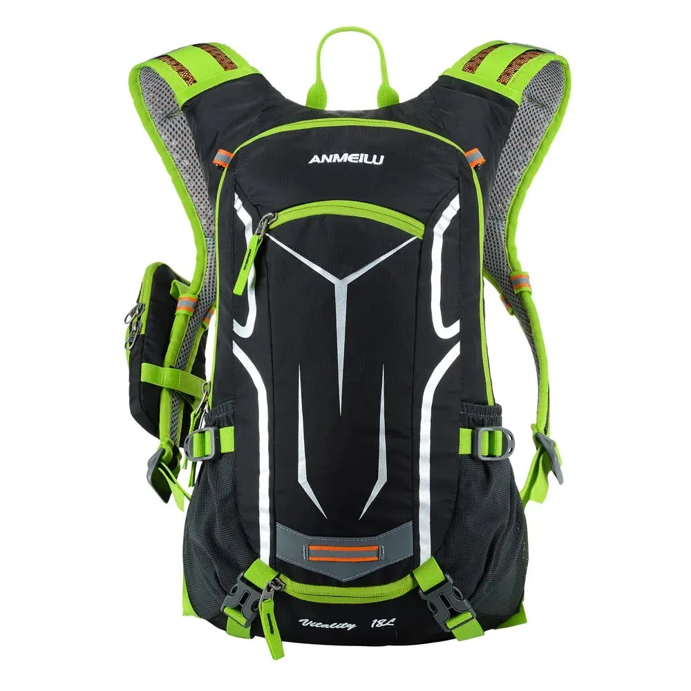 Lixada 18L Waterproof Bicycle Bag MTB Cycling Backpack with Rain Cover Breathable Climb Hiking Camping Bike Hydration Backpack