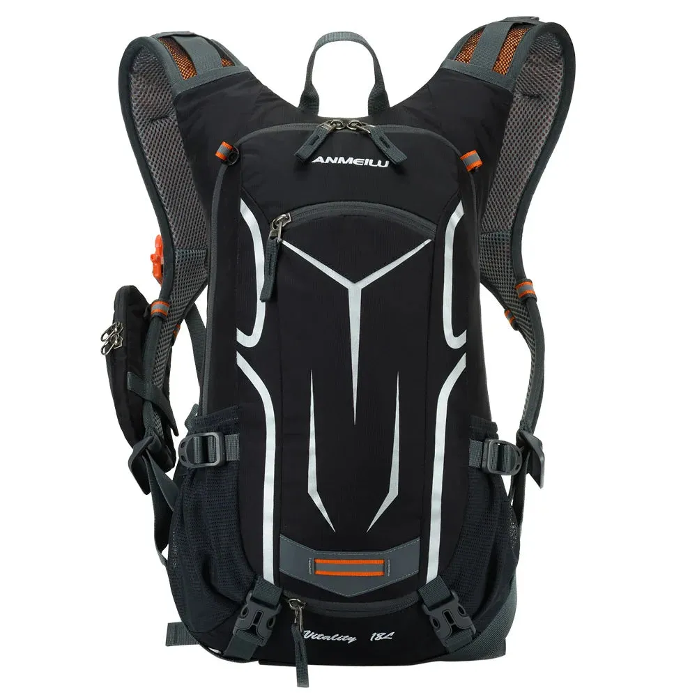 Lixada 18L Waterproof Bicycle Bag MTB Cycling Backpack with Rain Cover Breathable Climb Hiking Camping Bike Hydration Backpack