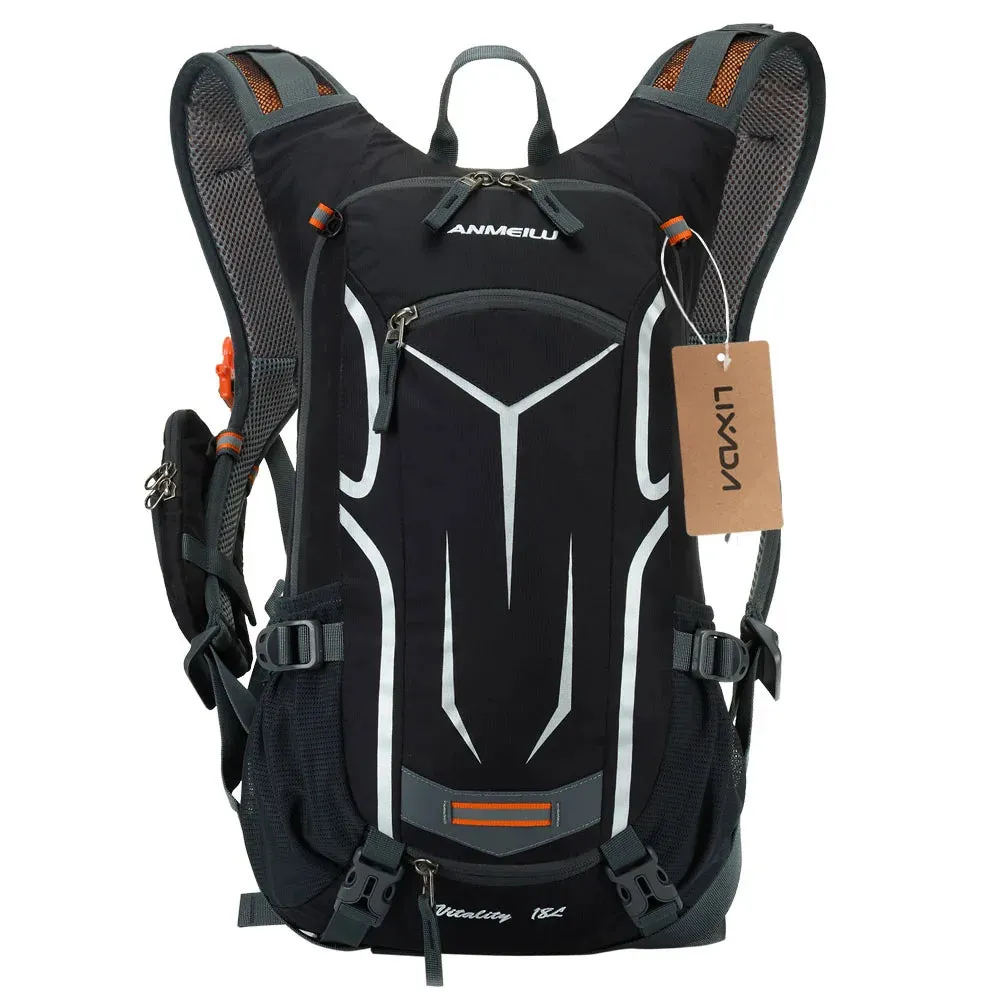 Lixada 18L Waterproof Bicycle Bag MTB Cycling Backpack with Rain Cover Breathable Climb Hiking Camping Bike Hydration Backpack