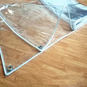 LXB Outdoor Multipurpose Tarpaulin-Tarpaulin Heavy-Duty Clear Trap Thicken 19.7 Mil/0.5Mm, PVC Transparent Waterproof with Grommets, Cover Tent Shelter Camping,1X1.5M