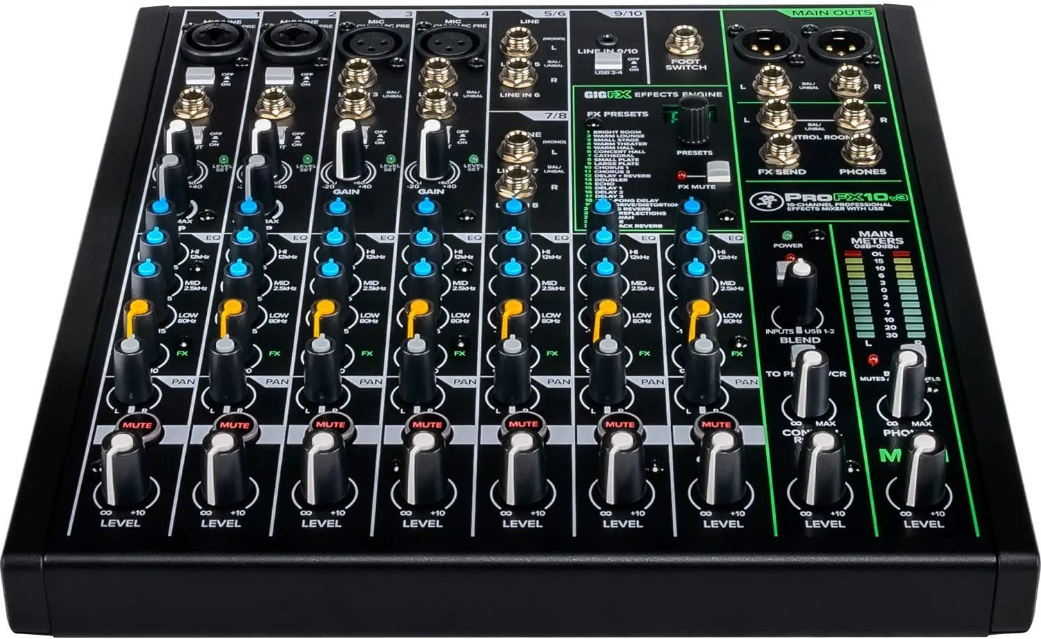 Mackie ProFX10v3 10-channel Mixer with USB and Effects