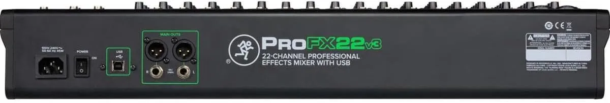 Mackie ProFX22v3 22-channel Mixer with USB and Effects