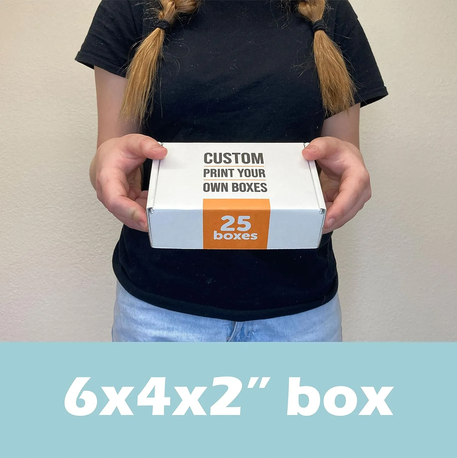 Make Your Own 6 x 4 x 2" Custom Boxes, Printed on the Outside (Mailers & Shipping Boxes). Great for Subscriptions, Gift Boxes, Product Packaging, etc. Made with Corrugated Cardboard