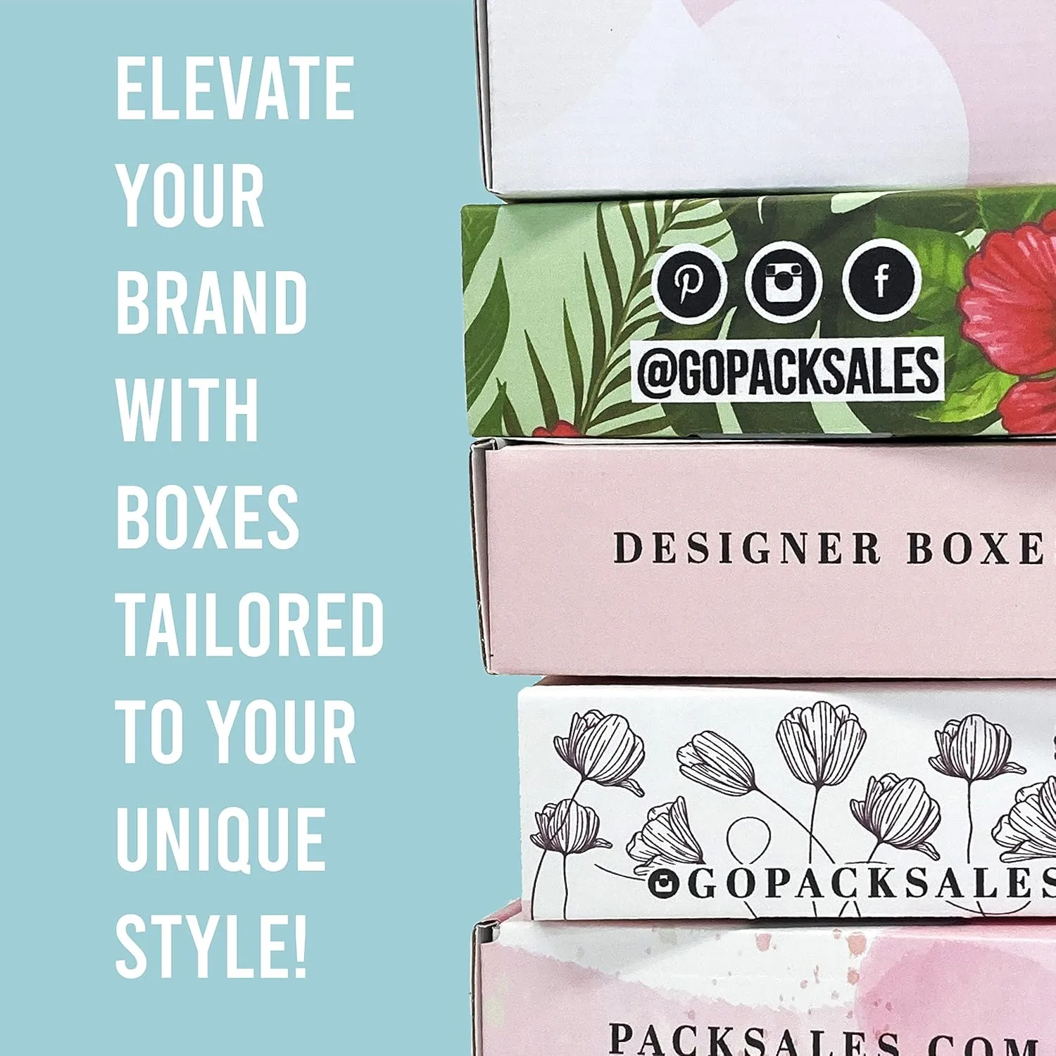 Make Your Own 6 x 4 x 2" Custom Boxes, Printed on the Outside (Mailers & Shipping Boxes). Great for Subscriptions, Gift Boxes, Product Packaging, etc. Made with Corrugated Cardboard