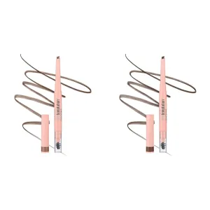 Maybelline Total Temptation Eyebrow Definer Pencil Bundle, Soft Brown 1 Count and Medium Brown 1 Count