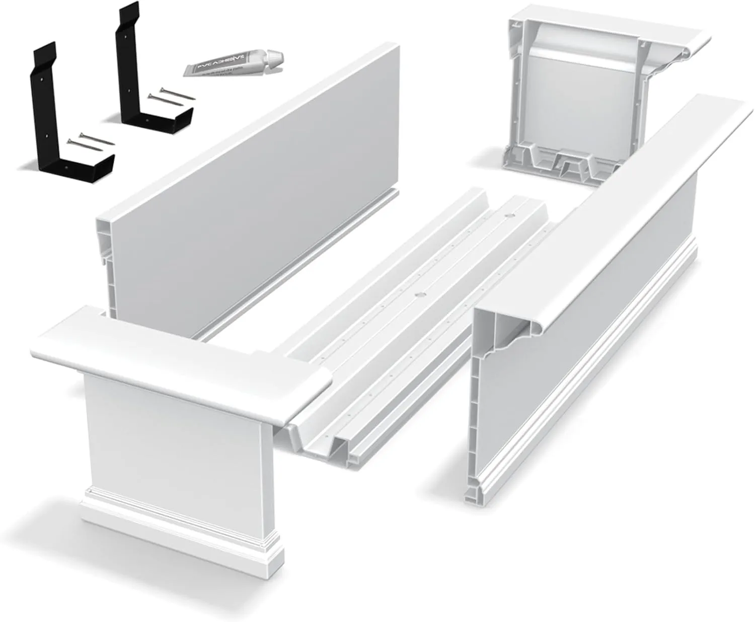 Mayne 4826-W Yorkshire Window Box, 6-Foot, White