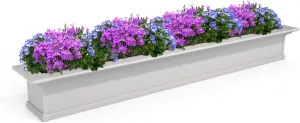 Mayne 4826-W Yorkshire Window Box, 6-Foot, White