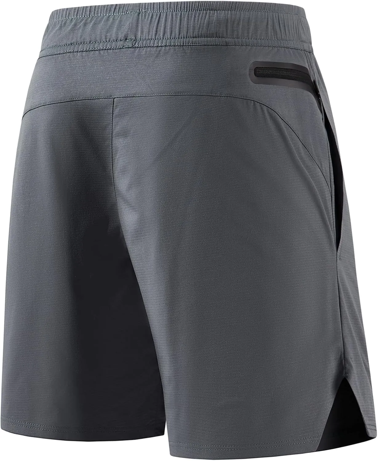 Mens Athletic Shorts Moisture Wicking Pickleball Tennis 5" Camping Hiking Workout Running Shorts with Back Zip Pocket