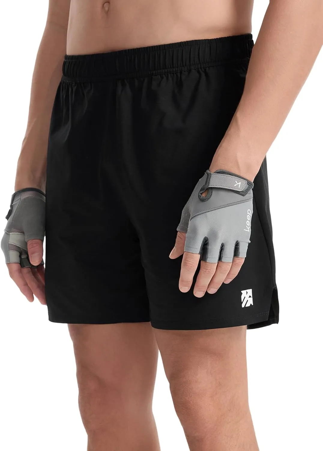 Mens Athletic Shorts Moisture Wicking Pickleball Tennis 5" Camping Hiking Workout Running Shorts with Back Zip Pocket
