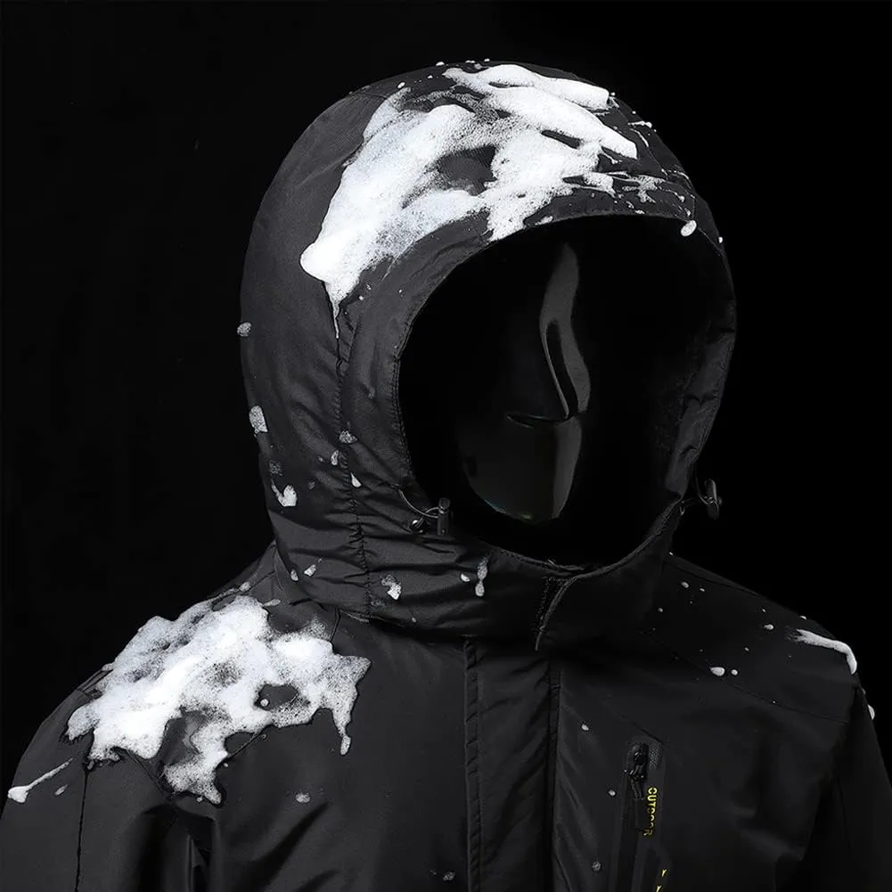 Men's Mountain Waterproof Ski Jacket Winter Windbreaker Warm Hooded Snowboarding Raincoat Jackets