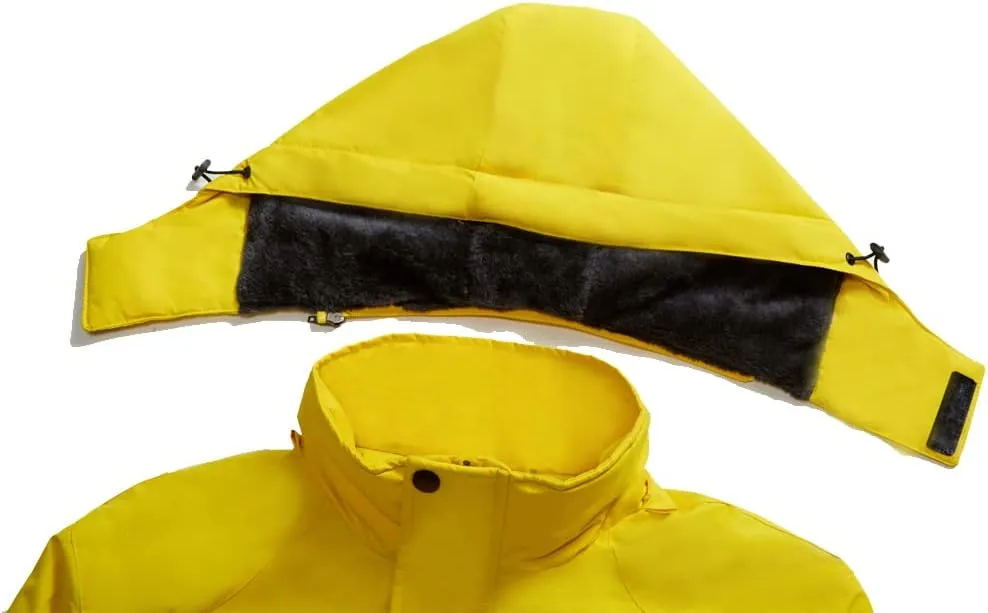 Men's Mountain Waterproof Ski Jacket Winter Windbreaker Warm Hooded Snowboarding Raincoat Jackets