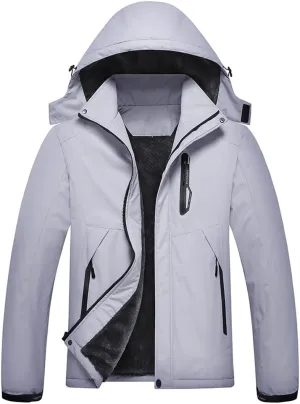 Men's Mountain Waterproof Ski Jacket Winter Windbreaker Warm Hooded Snowboarding Raincoat Jackets