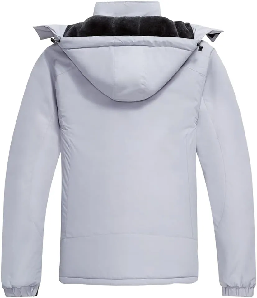 Men's Mountain Waterproof Ski Jacket Winter Windbreaker Warm Hooded Snowboarding Raincoat Jackets