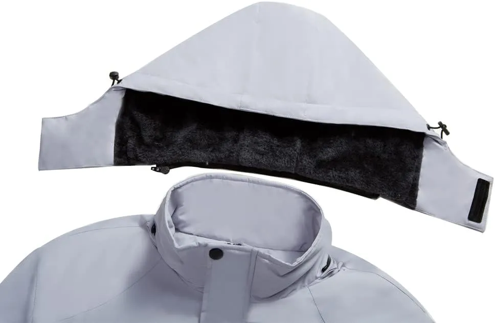 Men's Mountain Waterproof Ski Jacket Winter Windbreaker Warm Hooded Snowboarding Raincoat Jackets