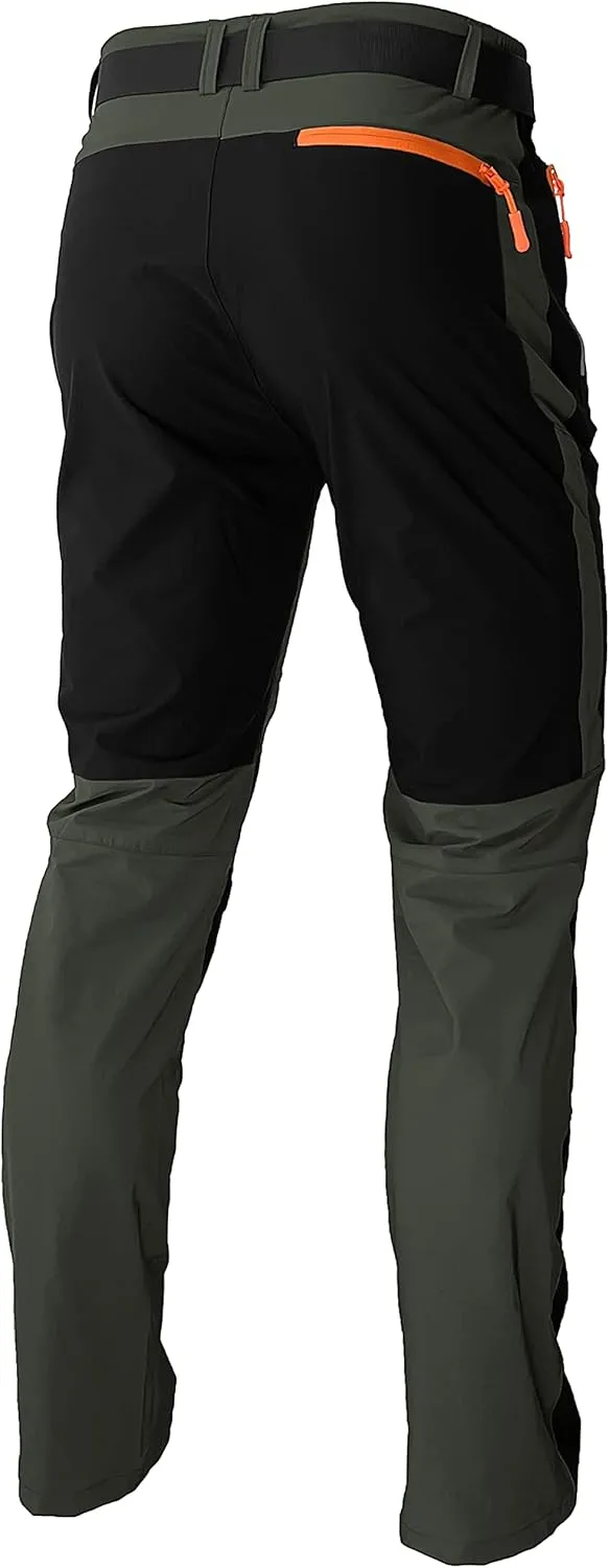 Mens Stretch Work Hiking Pants Quick Dry Lightweight Waterproof Outdoor Travel Climbing Fishing Pants