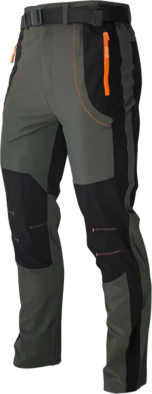 Mens Stretch Work Hiking Pants Quick Dry Lightweight Waterproof Outdoor Travel Climbing Fishing Pants