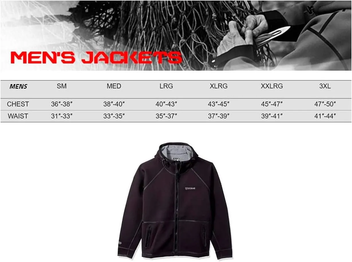Men's Strykr Neoprene Waterproof Windproof Fleece Interior Insulated Fishing Jacket