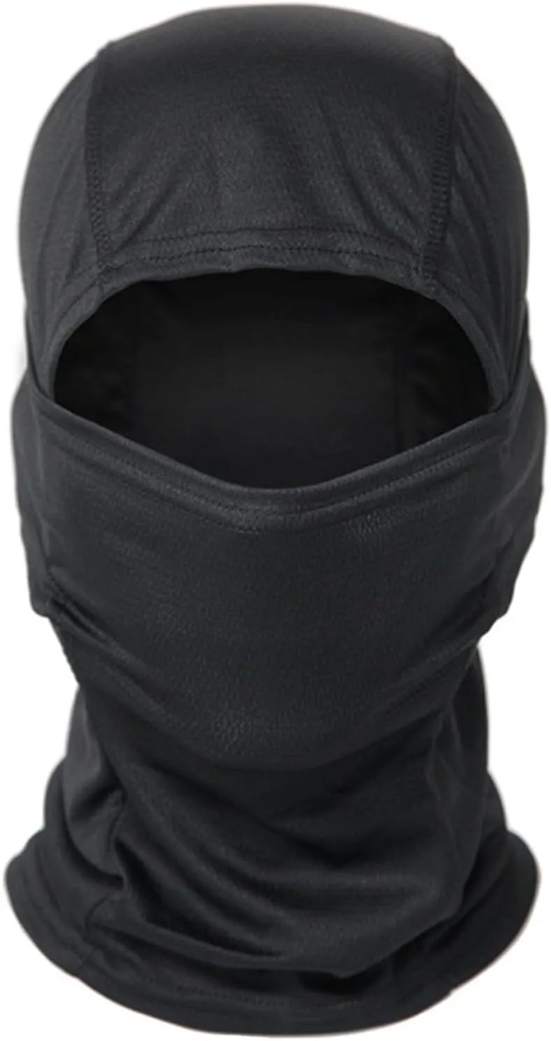 Mens Tactical Camo Shirt,Long Sleeve Combat Shirt,Cap Gloves Balaclava and 1/4 Zip Military Top Airsoft Gear