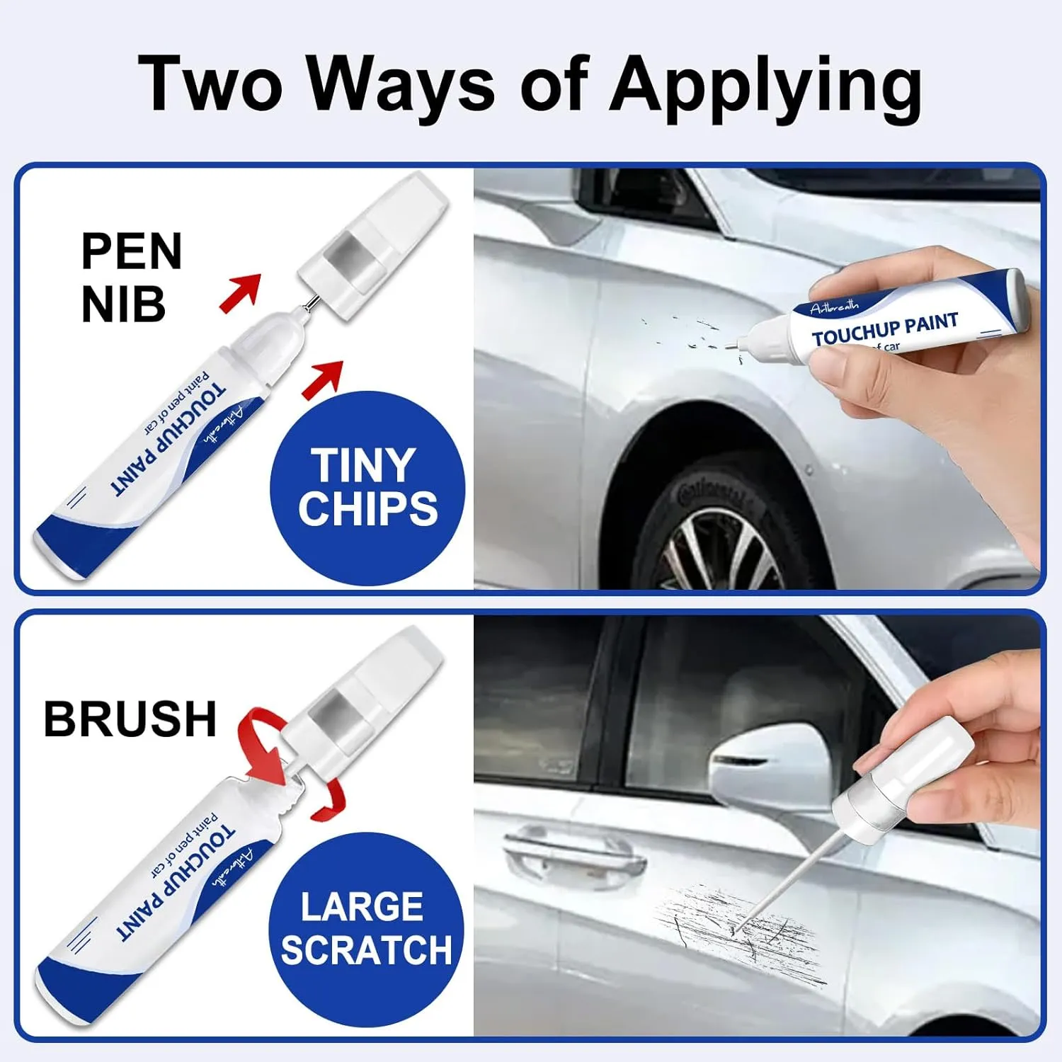 Meteorite Gray Metallic(NH-904M) Touch Up Paint for Honda-Exact Match–Chips and Nicks Car Paint Scratch Repair Kit Automotive Paint Pen for CR-V/CIVIC/Accord/HR-V/Pilot/Odyssey/Ridgeline/Passport
