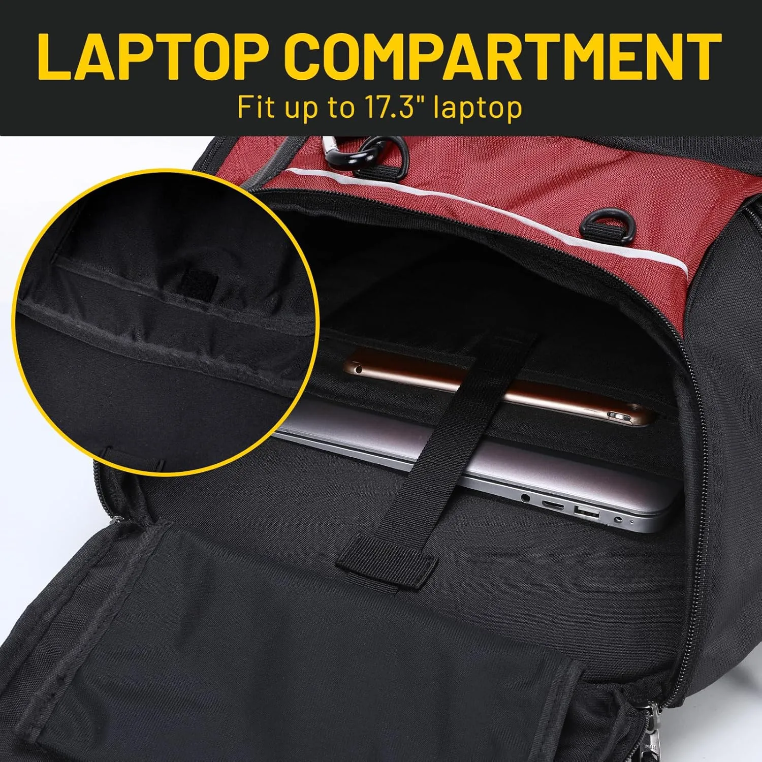 MIER Basketball Backpack Large Sports Soccer Bag with Ball/Shoes Holder for Men Women Volleyball Gym Equipment Training, 40L
