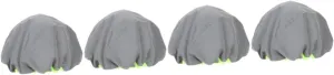 Mikikit 4pcs Bicycle Helmet Cycling Helmet Cover Protector Reflective Sleeve Rainproof
