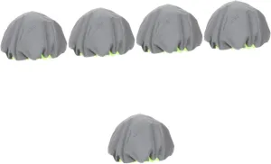 Mikikit 5pcs Reflective Helmet Sleeve Bike Helmet Cover for Women Men Rainproof Shield