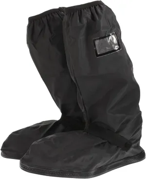 Mikikit XL Cycling Shoe Covers Slip Reusable Rainproof Boot Protectors for Motorcycle Outdoor Activities Lightweight Comfortable Design for Rainy Days Black