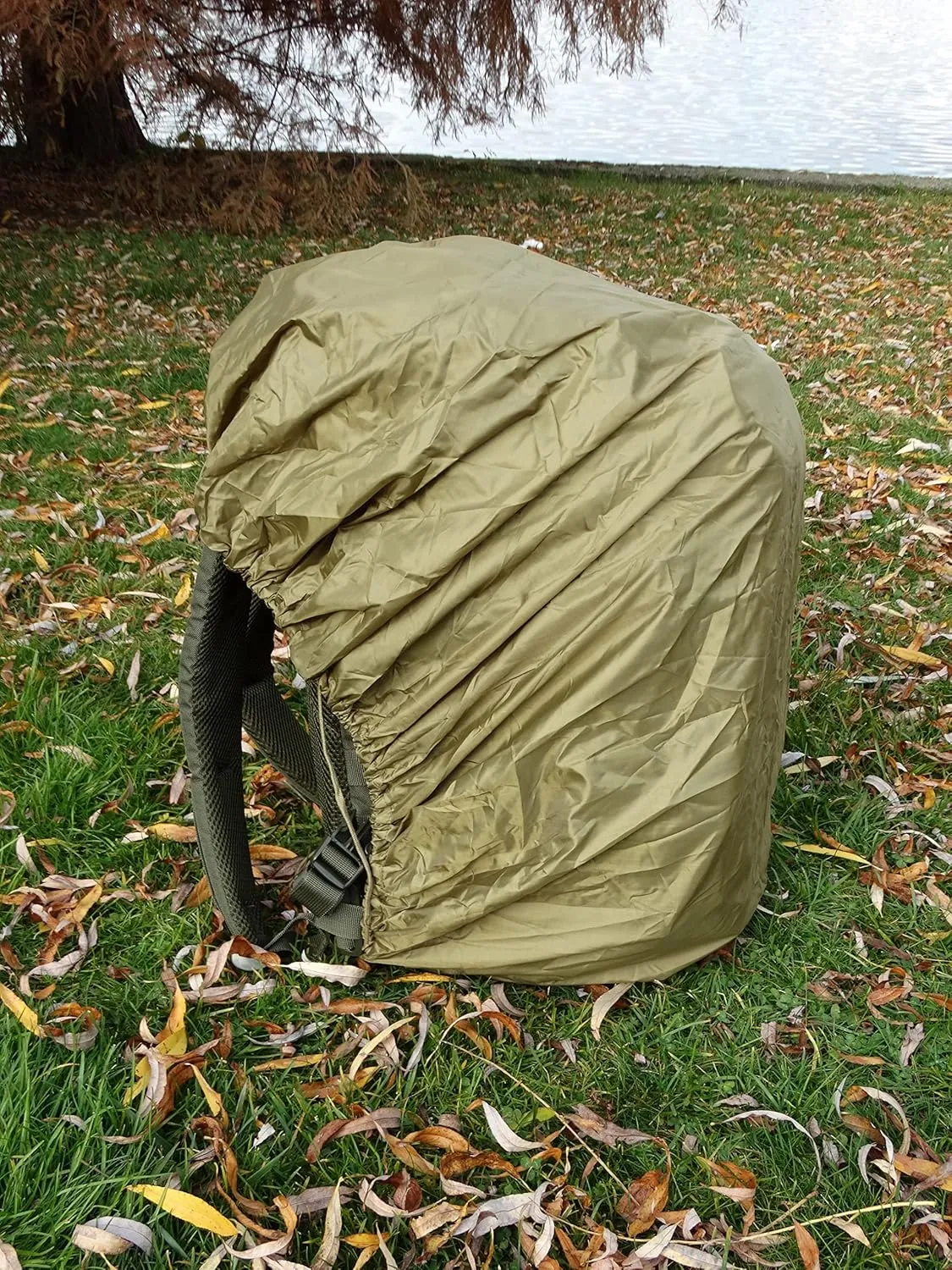 Mil-Tec Rucksack Waterproof Rainproof Cover Coyote Colour Backpack Cover 130 Liters Hiking Travel Camping
