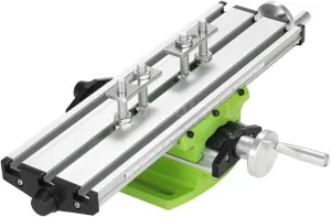Mini Milling Machine Work Table Vise Portable Compound Bench X-Y 2 Axis Adjustive Cross Slide Table, for Bench Drill Press 12.2inches-3.54"