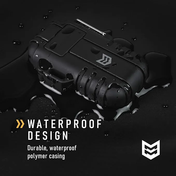 Mission Made Plasma Lighter Tactical Windproof Waterproof USB Rechargeable Flameless Dual Arc for EDC Camping Survival