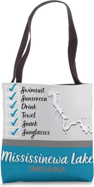 Mississinewa Lake/Reservoir, Indiana - Ready for Lake Day Tote Bag