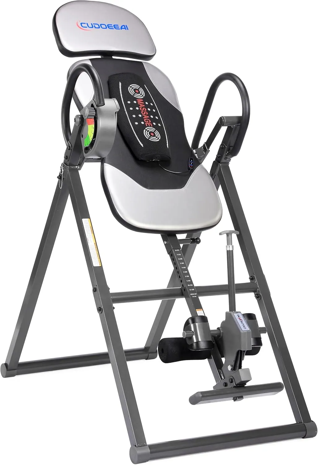 Model 1 Massage Inversion Table,Folding Heavy Duty and 300 lb Weight Capacity，Inversion Table for Back Pain Relief