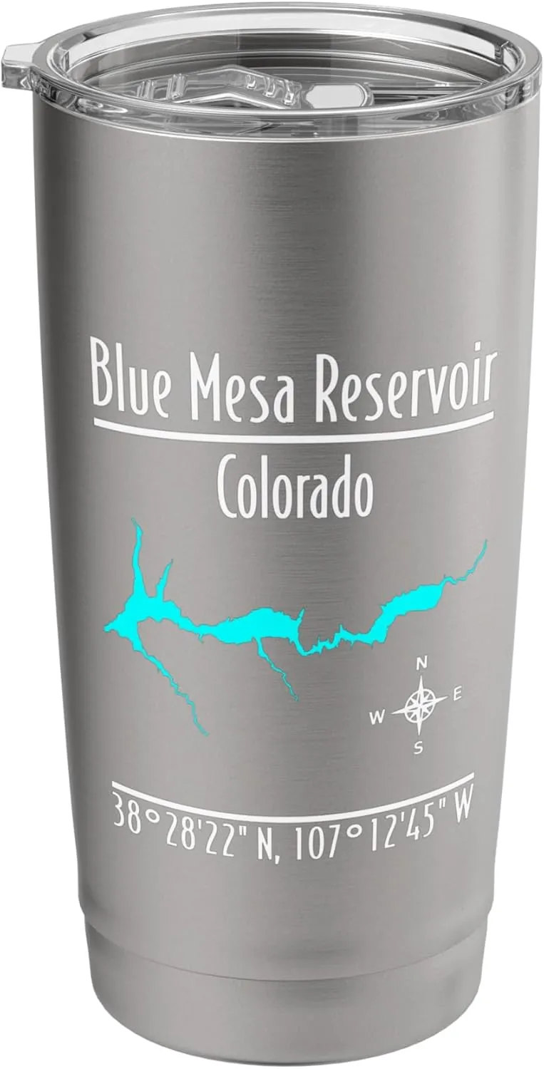 Modern Blue Mesa Reservoir - Colorado Stainless Steel Insulated Tumbler