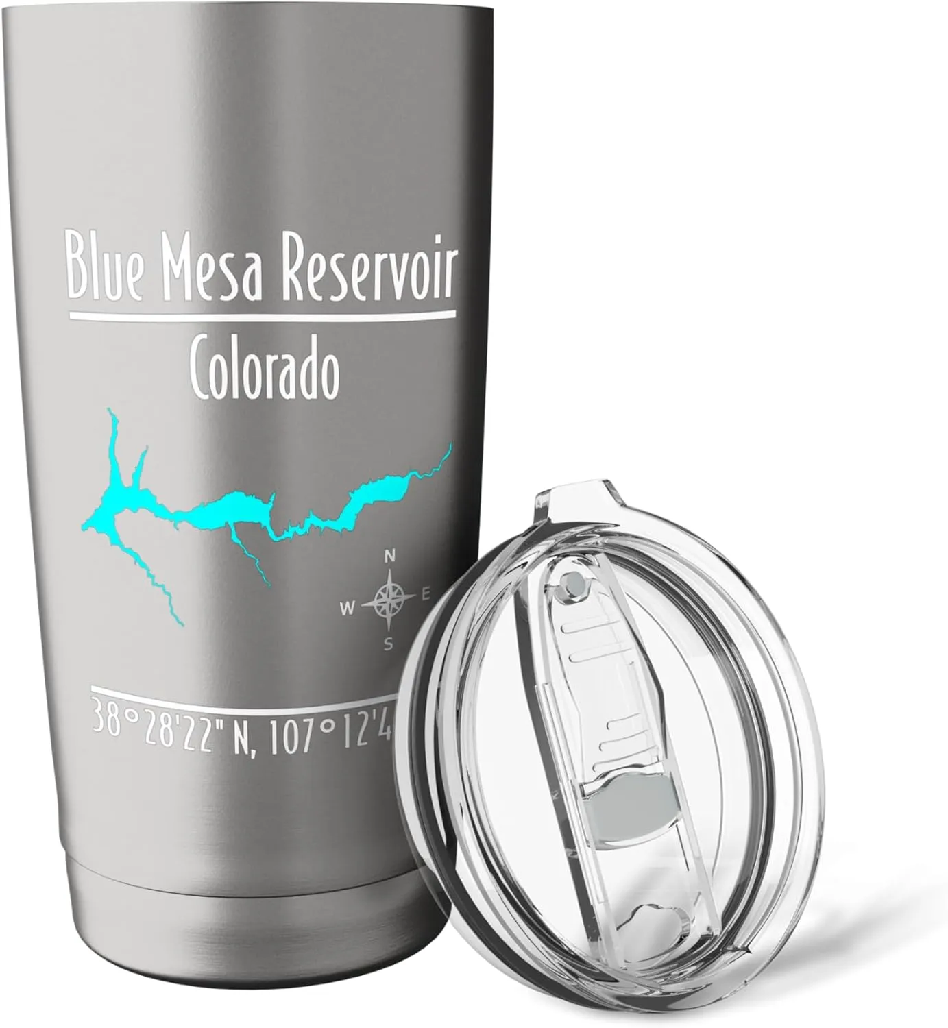 Modern Blue Mesa Reservoir - Colorado Stainless Steel Insulated Tumbler