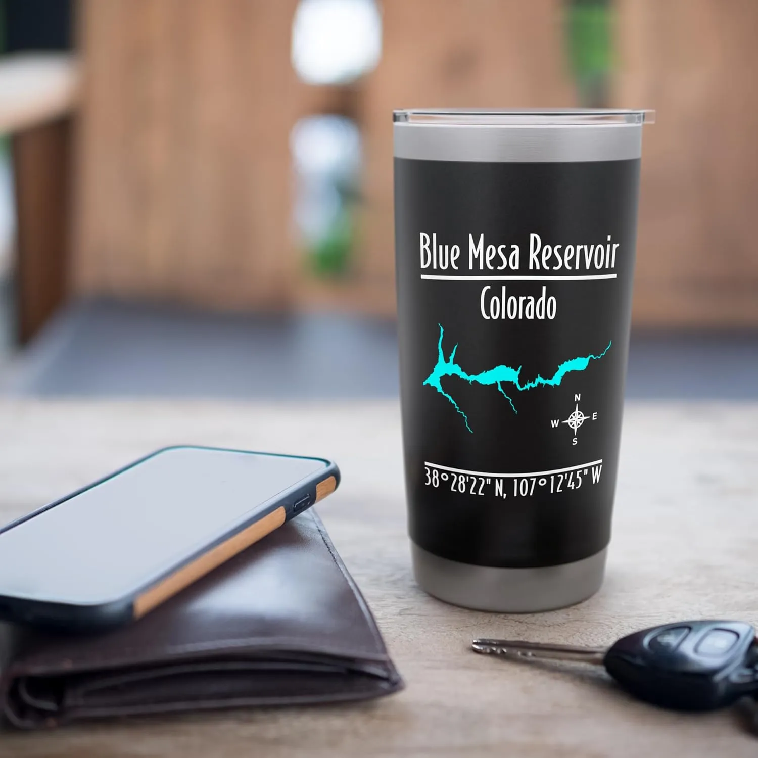 Modern Blue Mesa Reservoir - Colorado Stainless Steel Insulated Tumbler