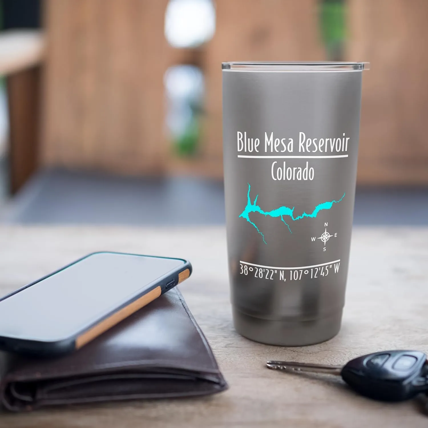 Modern Blue Mesa Reservoir - Colorado Stainless Steel Insulated Tumbler
