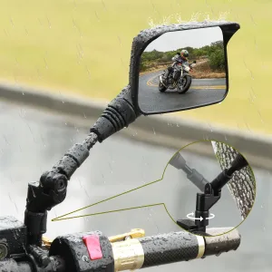 Motorcycle Mirrors,ATV Mirrors (2Pack) with Impact Resistance,Anti-glare with Rainproof,with7/8" Handlebar Mounts,Motorcycle Mirrors for Handlebars fit Suzuki,Honda,Grom,Yamaha,Kawasaki,Ducati